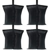 ABCCANOPY Canopy Weights 120 LBS Gazebo Tent Sand Bags,4pcs-Pack (Black)