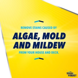 Spray & Forget Ready-to-Use House & Deck Outdoor Cleaner - Nested Trigger Spray Bottle - 1 Gallon