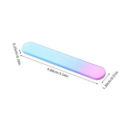 Ipetboom 2pcs Reusable Glass Nail Files Durable Buffers for Smooth Polishing Easy Cleaning Essential Manicure Tools for Salon Nail Care