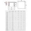 SKIR'CO (8 pcs) Square Plastic Plugs 45 x 45 mm,