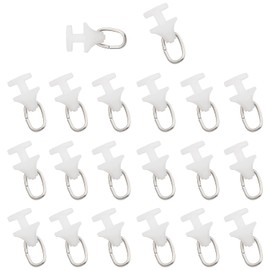 ZZLZX 50PCS Track Roller Hook Plastic Curtain Track Roller Guide Hook Roller Window Shower Curtain Slider Household Mute Roller for Fixing Curtains Screen Hanging Fabric White