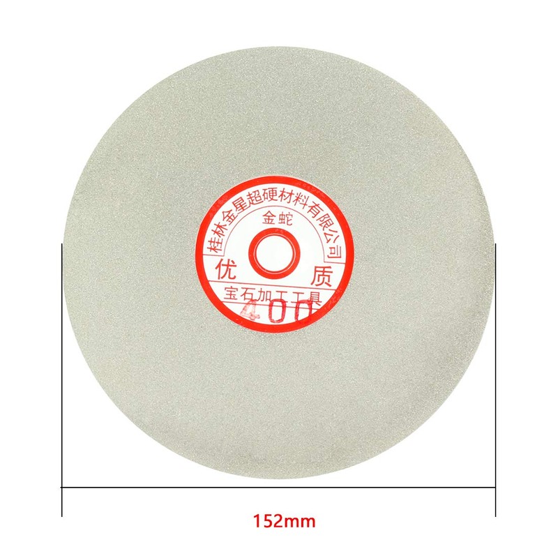 uxcell 6-inch Grit 400 Diamond Coated Flat Lap Wheel Grinding