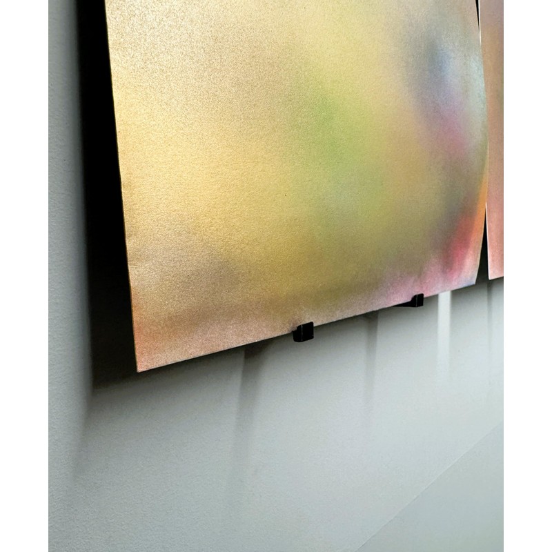 Vinyl record mount-Black Floating LP Display Shelf – Minimalist Wall