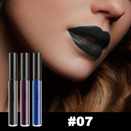 Erinde Matte Velvet Lipstick Set, Non-Stick Cup Dark Black Lipstick, Purple Lip Makeup, Blue Liquid Lipstick Set Long Lasting, 3Pcs Set Matte Lip Gloss, Waterproof, Smudge Proof