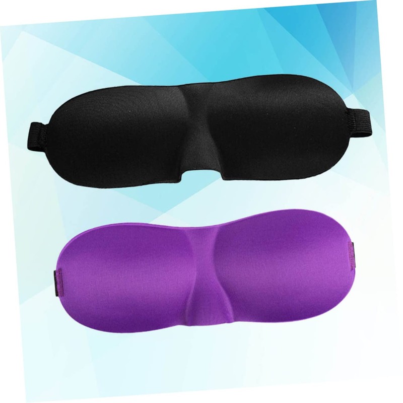 TOVINANNA 2Pcs Contoured Sleep Mask Adjustable Eye Cover for Comfortable