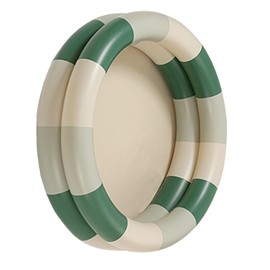 Baby Inflatable Swimming Pool,Inflatable Pool Baby Retro Blow Up Swimming Pool Family Cute Style Thickened Water Pool (Green Stripe)