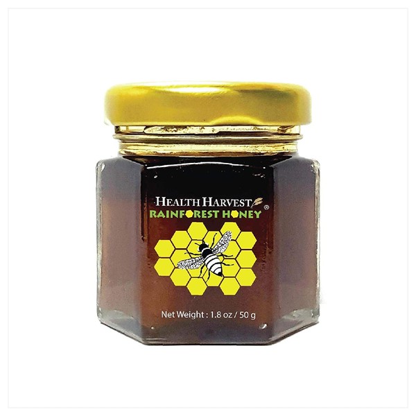 Tualang Gold Honey Tasting Jar 1.8oz, Wild-ripening on 250ft Treetop, Raw, Unpasteurised, Unfiltered