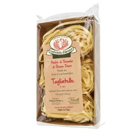 Rustichella d'Abruzzo Tagliatelle Pasta – 250g, Classic Italian Durum Wheat, Traditional Hand-Cut Style, Perfect for Bolognese & Cream Sauces
