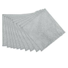 FUYUERO Metal Wire Dish Cloth, Metallic Fiber Dish Cloth, Newly Upgraded Towel, Scratch Resistant and Multi-Purpose, Double Layer Reusable, Can Be Used Wet or Dry, Easy to Clean Dishes, Stovetop and