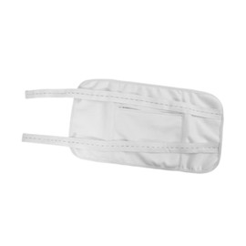 perfeclan RASTOR OIL Pack Wrap mit Reißverschluss Tasche weniger chaotisch waschbarer Anti -Leck -Knopf -Gurt Rizinusöl Wrap für Taillenjoga, Weiß