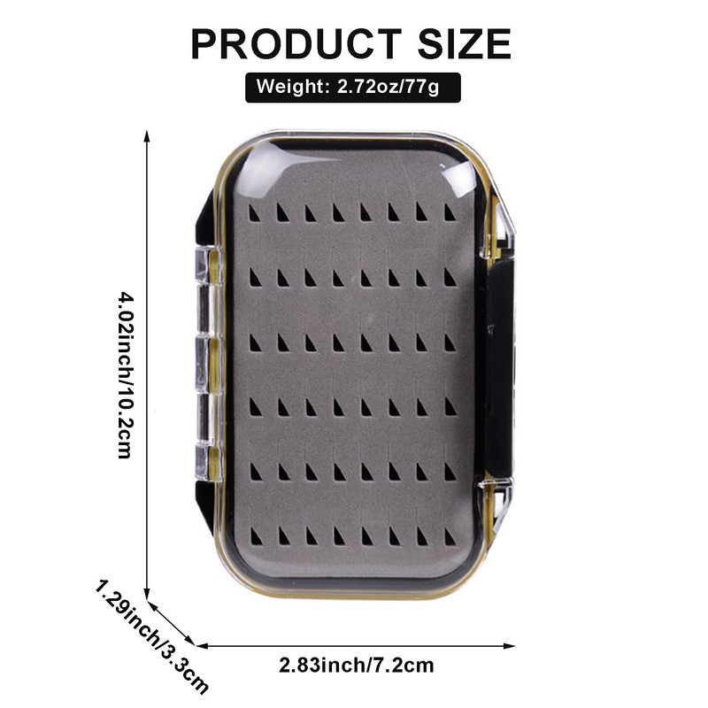 Aventik Fly Box for Fly Fishing Double Sided Waterproof Lightweight