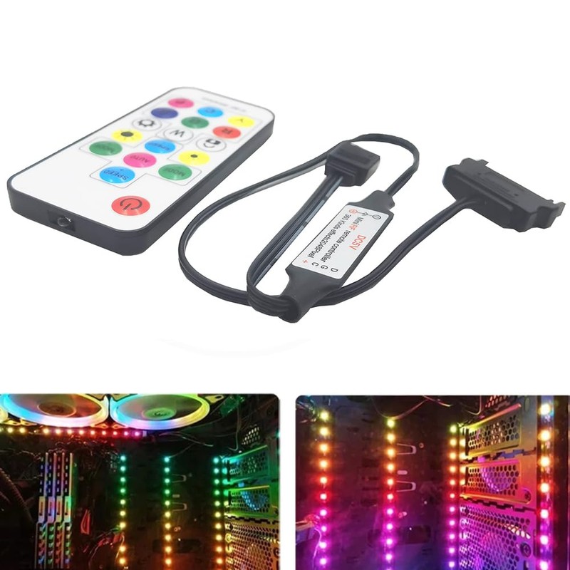 Mini 3-Pin 5V ARGB Controller for Digitally Addressable RGB LEDs