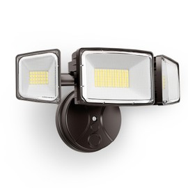 Onforu 80W 9000LM Flood Lights Outdoor, Brightness Security LED Flood Lights with 3 Adjustable Heads, Switch Controlled, IP66 Waterproof 6500K Outside Exterior Flood Light for Yard Garage Eave Patio