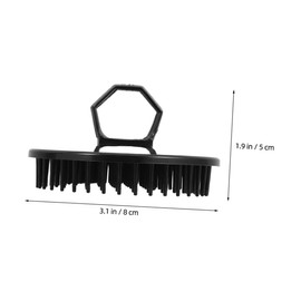 FOMIYES Shower Scalp 6pcs Massage Brush Set Bamboo Detangler Red Light Dandruff Exfoliator for Men