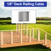 BLIKA 200FT 1/8" Stainless Steel Cable, T316 Marine Grade, Stainless