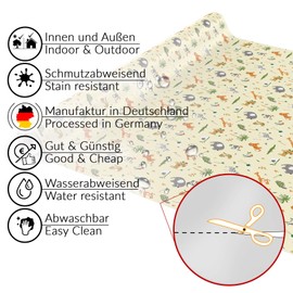 ANRO Tablecloth, Oilcloth, Wipeable Waxed Table Cover, Washable Tablecloth