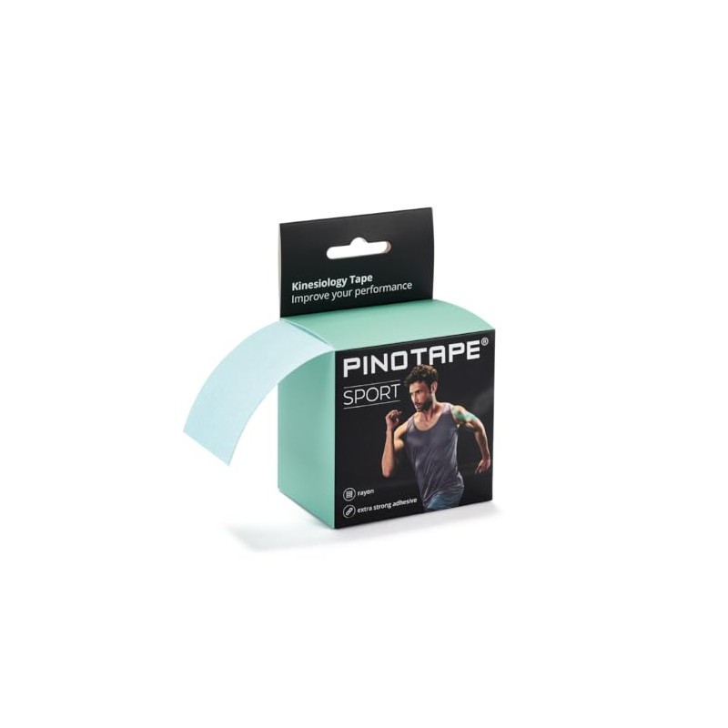 PINOTAPE Sport Mint Kinesiology Tape 5cm x 5m, Green