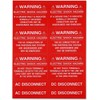 62-Pack Solar PV System Label Kit - Code 2020/2023 Compliant