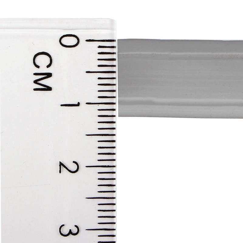wamovo 10 Metres Sealing Strip, 12 mm, Silver Plastic Piping