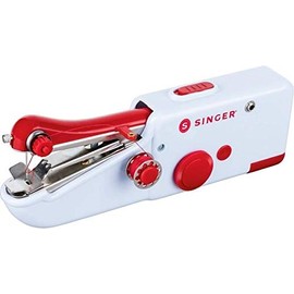 Singer Hand Sewing Machine in White and Red Colour