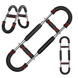 2025 Adjustable Spring Resistance Twister Arm Trainer with Spring Resistance - Portable Forearm Chest Triceps Trainer for Home Gym (3-Stage Resistance Detachable Design) (Passion Red, 20-60 lb)