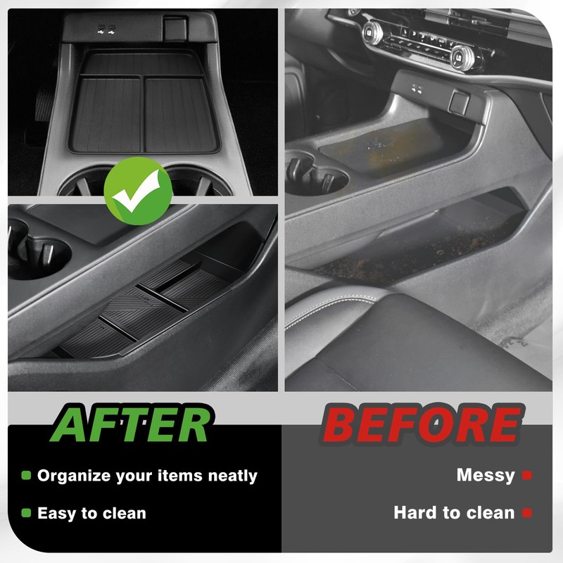 BestEvMod 2PCS Center Console Organizers Compatible with Honda Prologue 2026