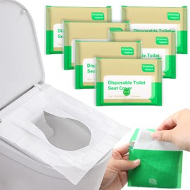 Pack of 60 Disposable Toilet Pads, Flushable Toilet Pad, Portability Toilet Pad in Pocket Size, Toilet Protection on the Go for On the Go Public Toilets