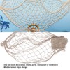 2pcs Fish Net Decoration Cotton Soft Comfortable Mediterranean Style Beige