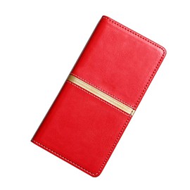 Ytaland Case for Gigaset GS5 / GS5 Lite - PU Leather Flip Case with Stand Function, Card Slot and Shockproof Cover (Red)