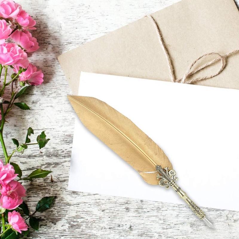 Pen Set, European Style Dip Pen Vintage Calligraphy Quill for