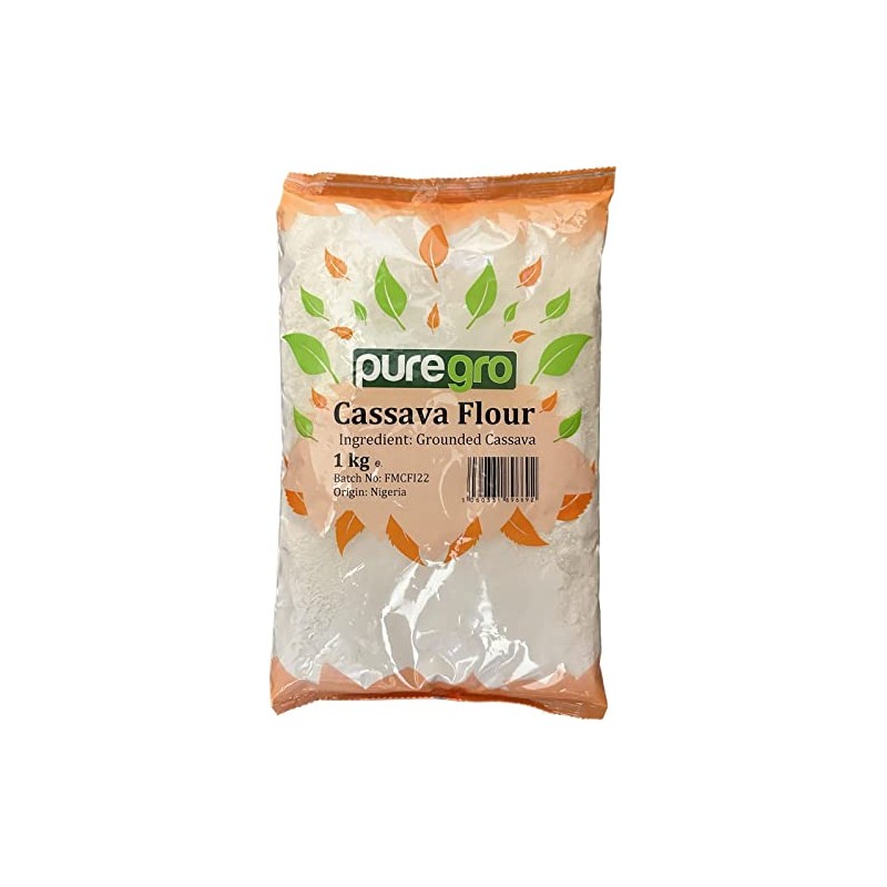 Puregro Cassava Flour 1kg, Pack of 1
