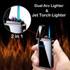 Arc Jet Flame Torch Lighter - Electric, Refillable Butane 2