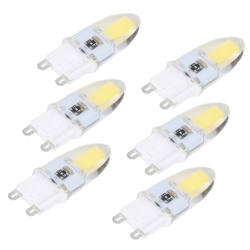 6PCS G9 LED COB Light Bulb 500LM Ceiling Lamp Bulb