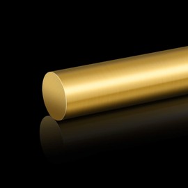 1/2 Inch Brass Round Rod, Favordrory 1PCS Brass Round Rods Lathe Bar Stock, 1/2 Inch in Diameter 12 Inch in Length