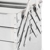 Metal Tool Box, Portable Folding Stainless Steel Storage Box 3
