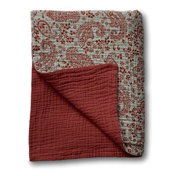 Leyl&Ari Muslin Quilt Blanket | 100% Organic Cotton | Toddler