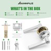 ANNFUZ 3Pack [Keyed Alike] Entrance Door Levers,Exterior Interior Keyed Door