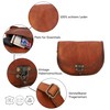 Gusti Handbag Leather – Pink Shoulder Bag Women's Vintage Brown