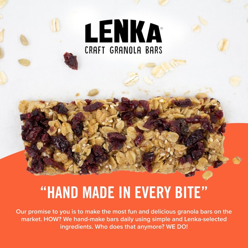 Lenka Bars - Berry Omega Snack Bars, Gluten Free, High