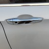 CYAuto Carbon Fiber Chrome Exterior Door Handle Cover Trims for