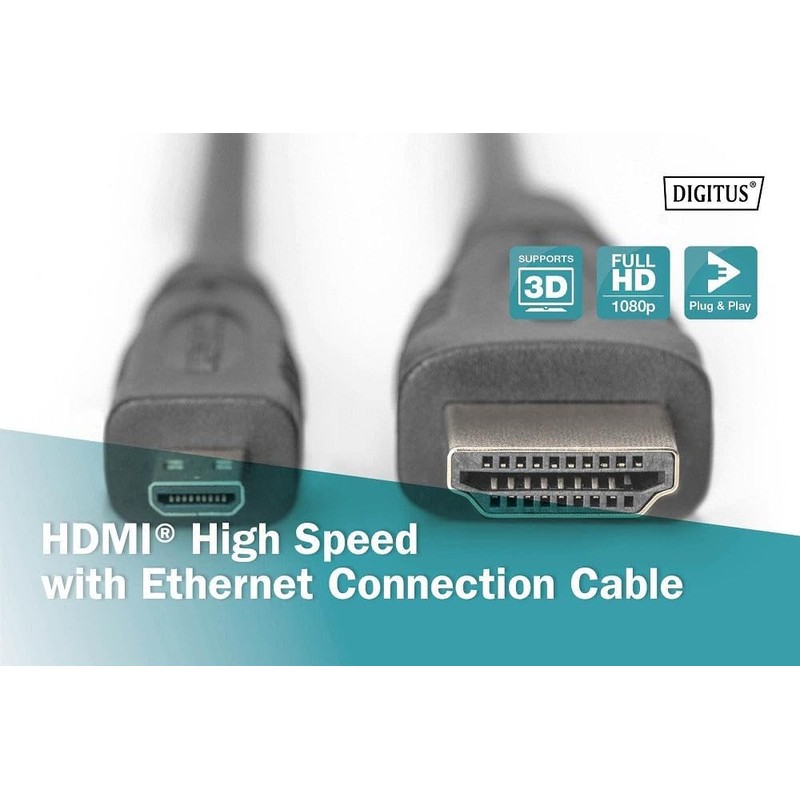 Digitus AK-330115-010-S HDMI Cable