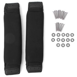 Nimomo Black Kiteboard Footstraps, 1 Pair Kite Board Kitesurfing Surf Board Foot Straps Replacement, Surf Tie Downs for Outdoor Fun Kitesurfing Surfing