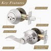 Brotima 3 Pack Exterior Door Lock Set,Double Cylinder Deadbolt with
