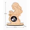 Baby Ultrasound Photo Frame for Pregnancy Keepsake - Wooden Sonogram