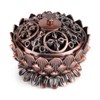 Incense Burner Vintage Lotus Incense Furnace Aroma Stand Figurine Alloy