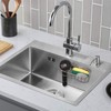 WSOQYYEO No-Drill Sink Caddy Organizer with Suction Cups, 7.87 Inch