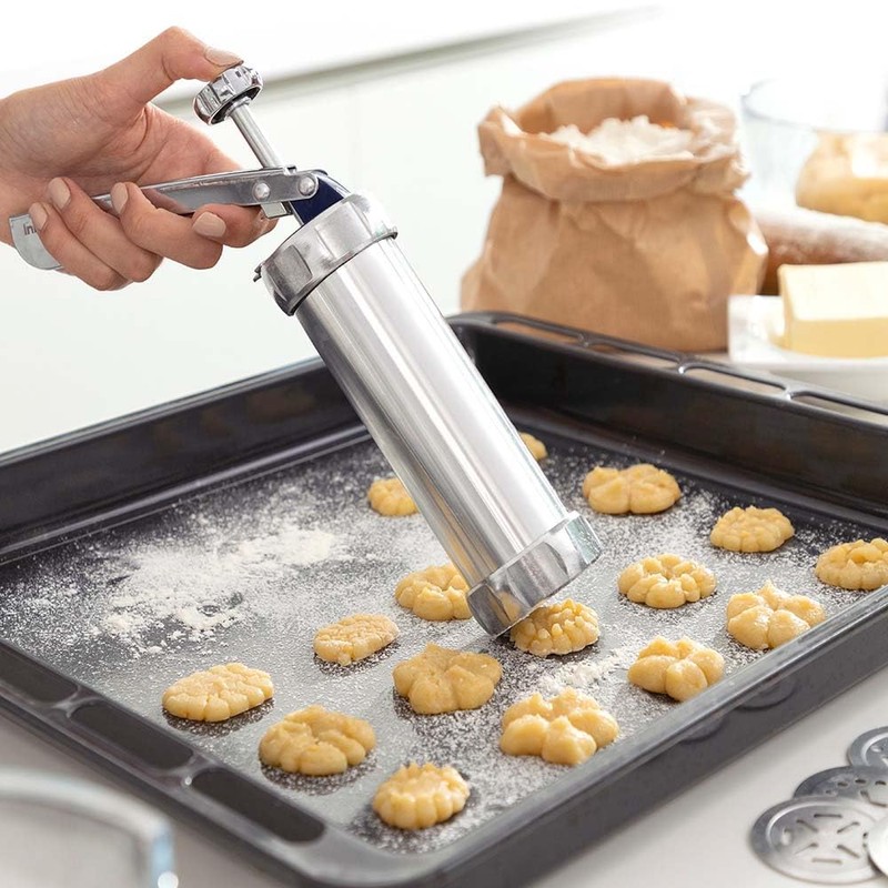 InnovaGoods Pastelra V0103383 Pastelra Aluminium Tooth and Sleeve Making Machine
