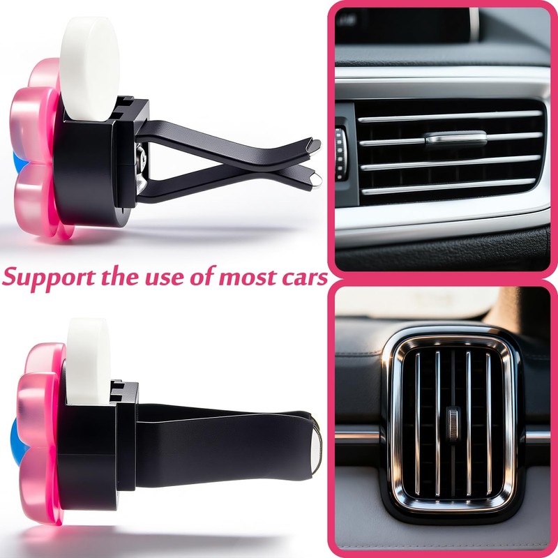 6Pcs Flower Air Vent Clip Car Accessories Air Freshener Dashboard
