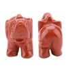 FTVOGUE Estatuilla de Elefante de Piedra Jade Tallado Elefante Afortunado