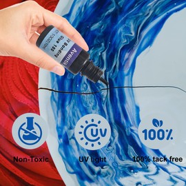 Riverruns Bonding and Welding UV Glue - Super UV Glue for Plastic, Glass and Metal with Pen Light
